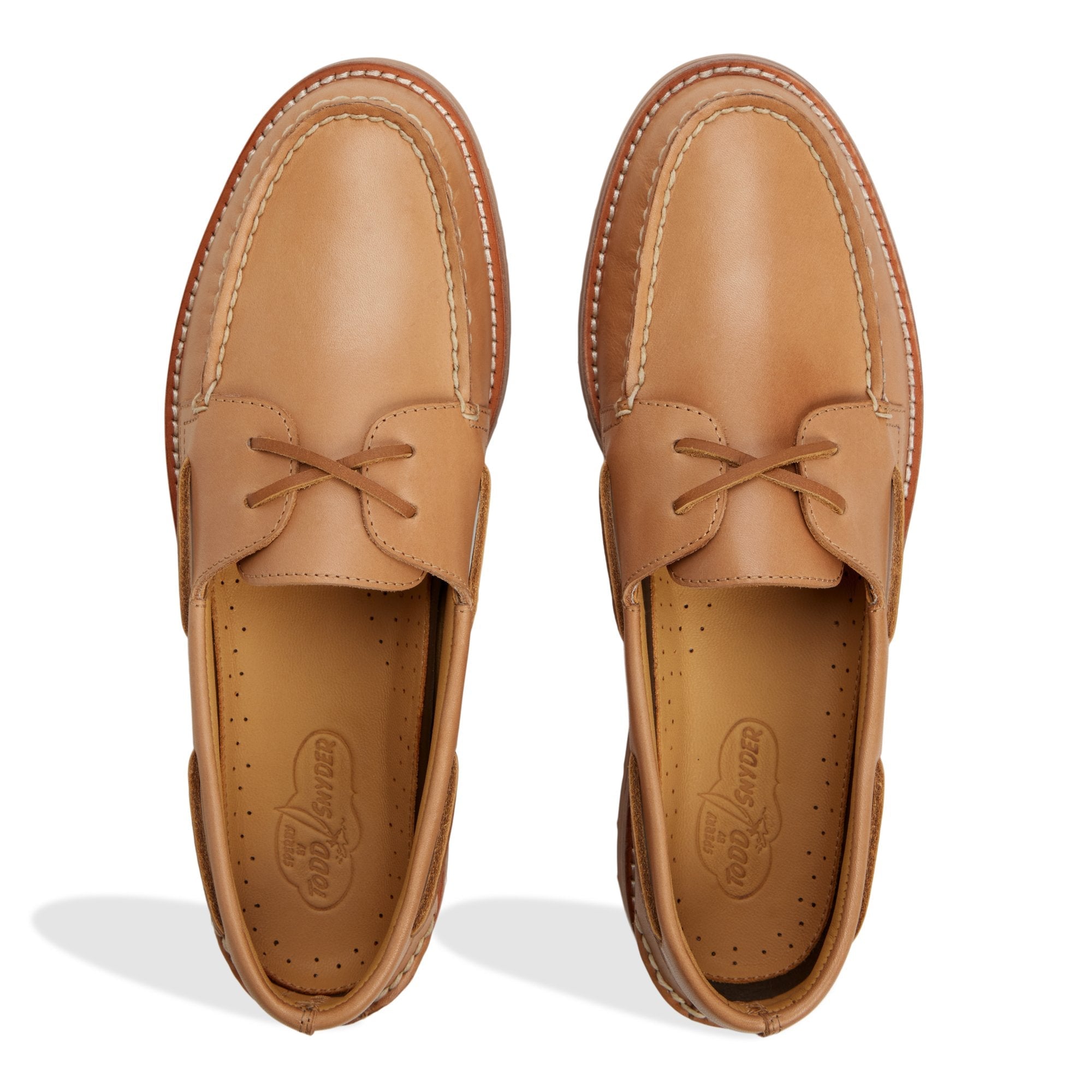 Sperry x Todd Snyder Vachetta Leather Boat Shoe Natural
