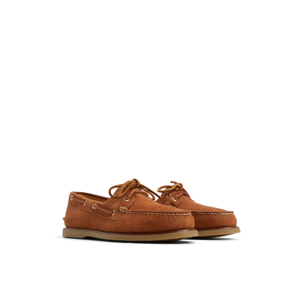 Gold Authentic Original™ 2-Eye Lite Boat Shoe Light Brown Men's Leather