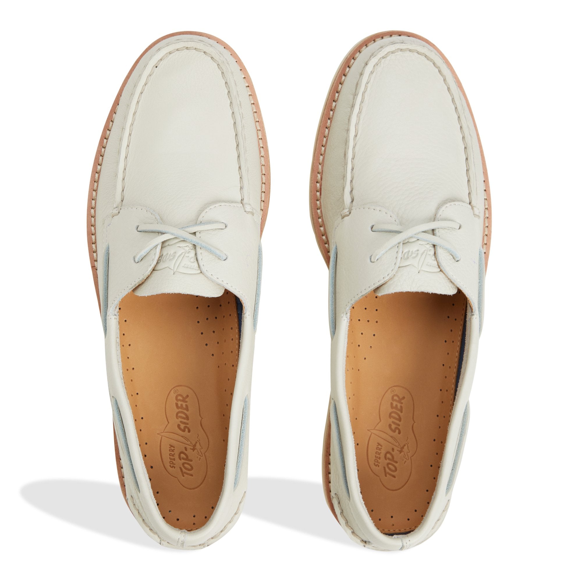 Authentic Original™ 2-Eye Lite Boat Shoeripple Cream Men's Leather