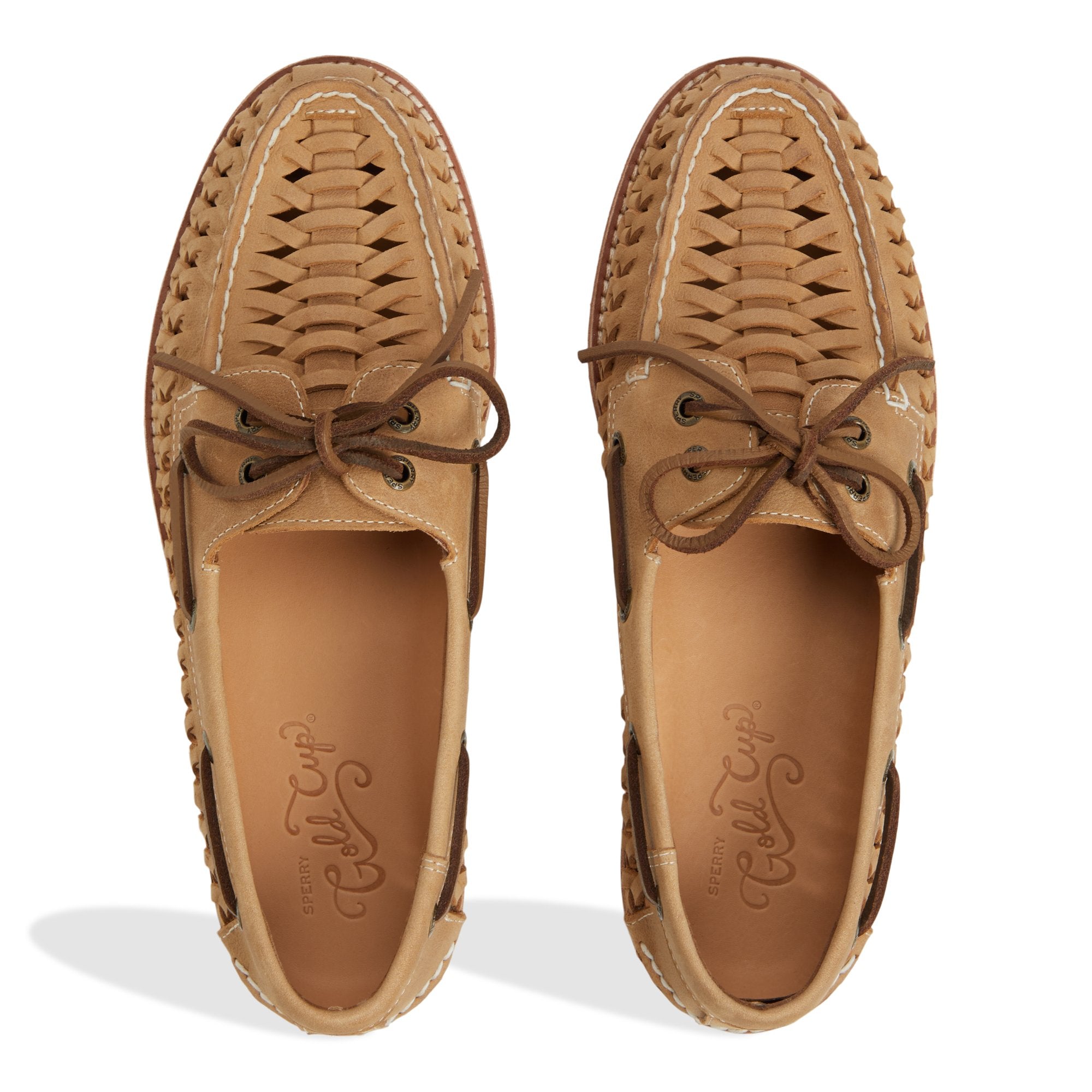 Gcao2eywoven Tan Men's Leather