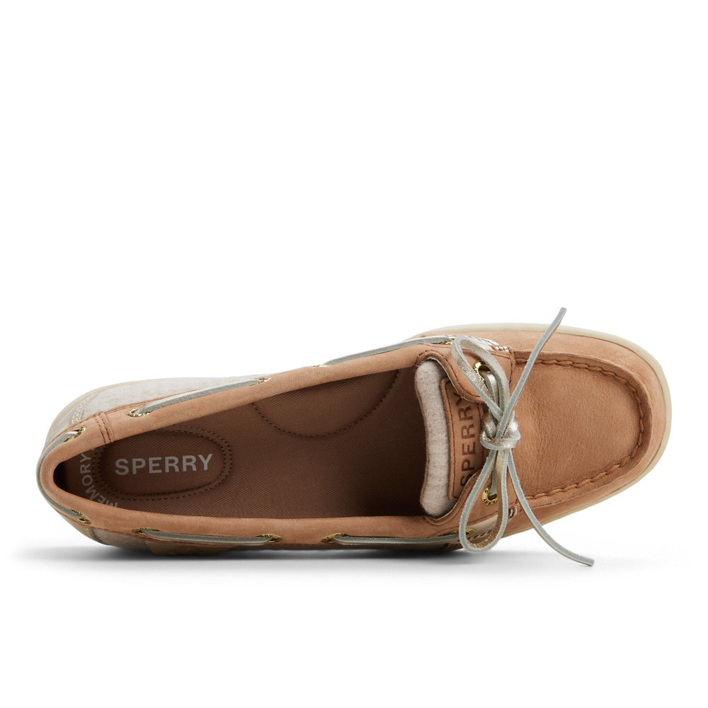 Angelfish 1 Eye Boat Shoe Tan
