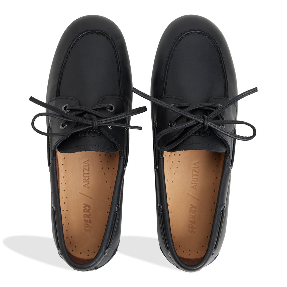Sperry x Aritzia Slim Boat Shoe Black