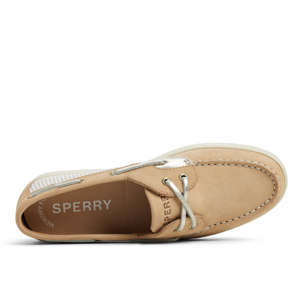Coastfish 2 Eye Boat Shoe Linen Multi