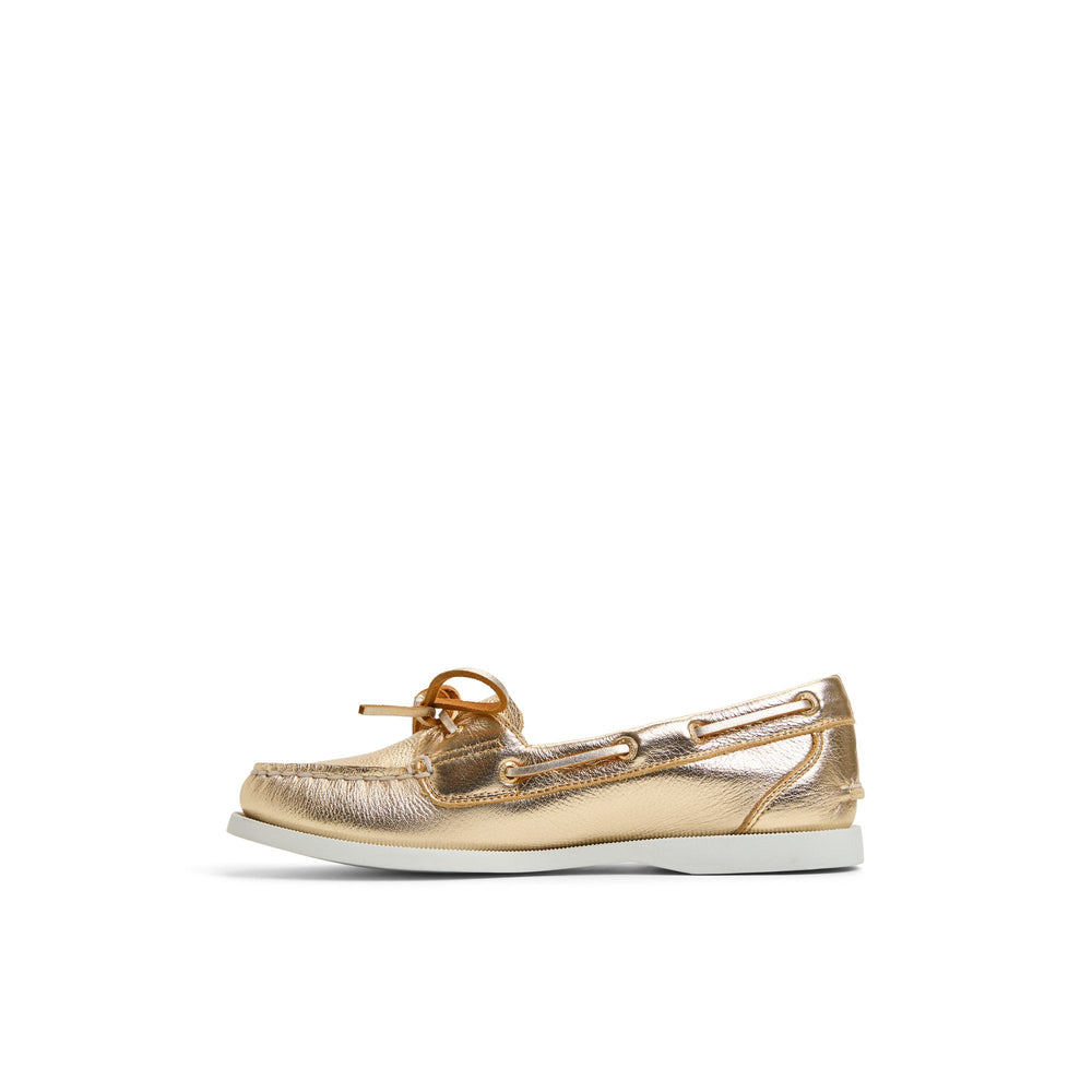 Authentic Original™ 1 Eye Boat Shoe Gold Women's Leather
