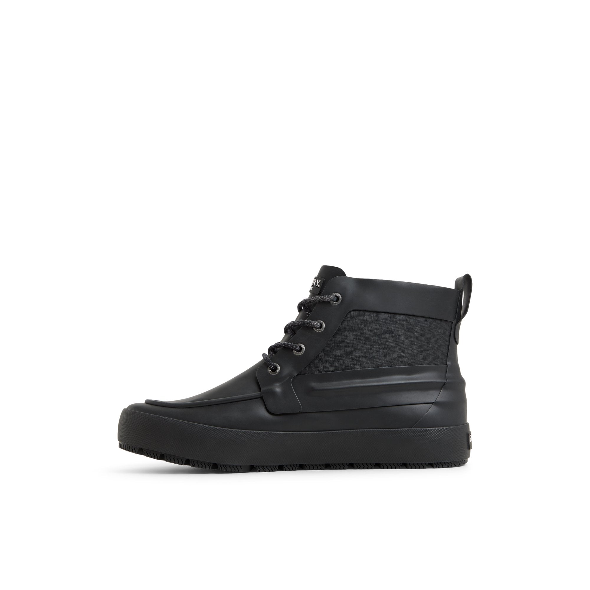 Sleek Lace Up Boot Black