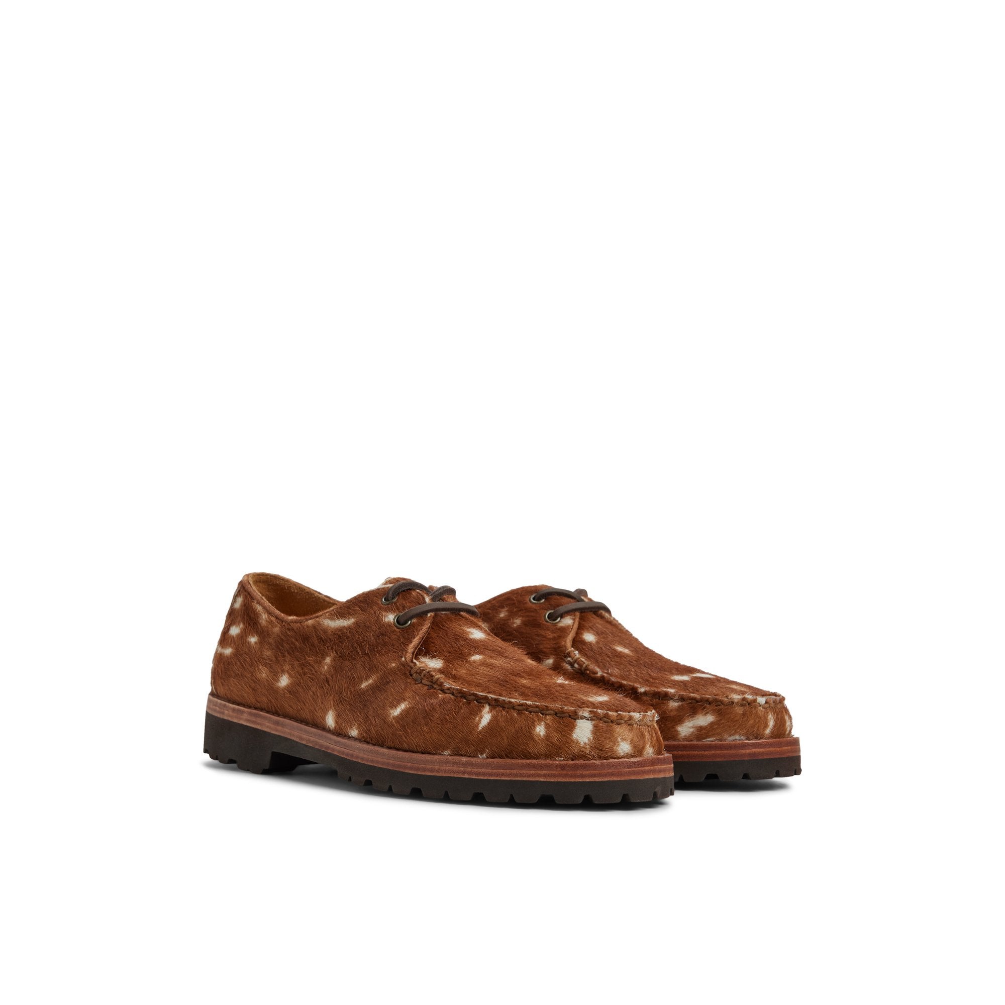 Cow Print Captain's Oxford