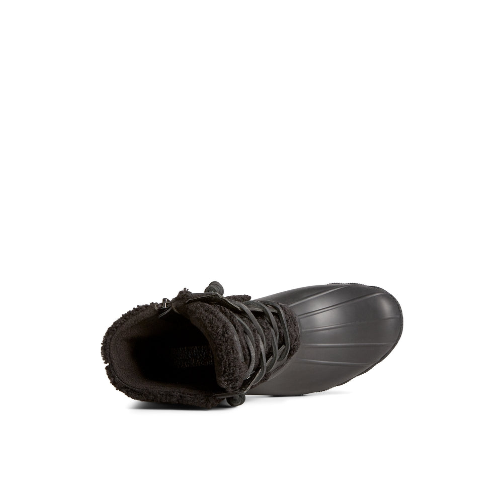Saltwater™ Rainbow Sherpa Duck Boot Black