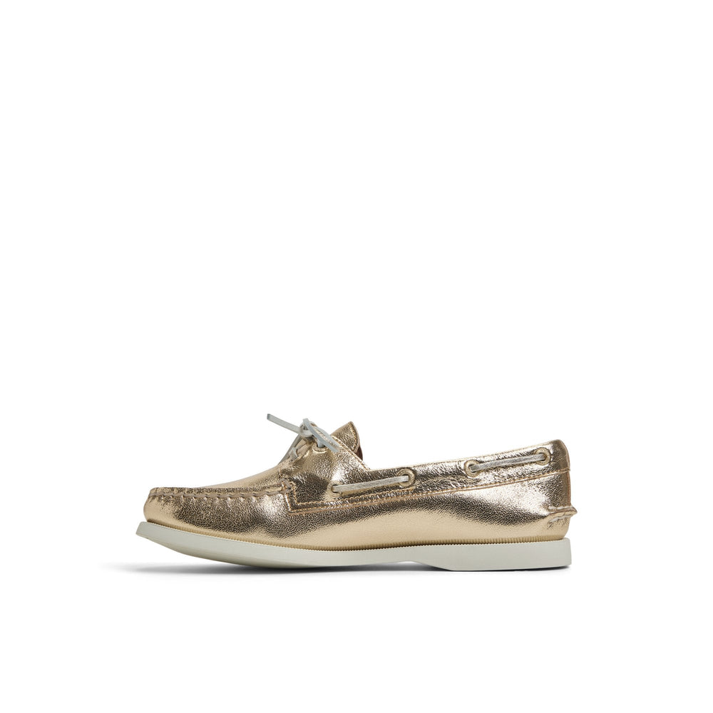 Authentic Original™ 2 Eye Boat Shoe Gold Women's Leather