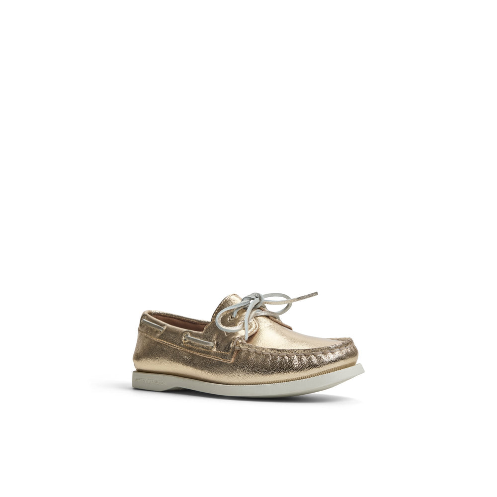 Authentic Original™ 2 Eye Boat Shoe Gold Women's Leather