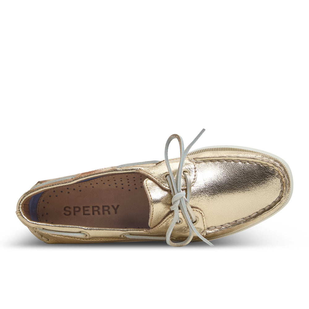 Authentic Original™ 2 Eye Boat Shoe Gold Women's Leather